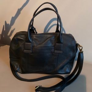 Fossil black leather crossbody